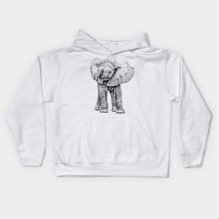 Cute Baby Elephant | African Wildlife Kids Hoodie